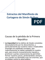 Extractos Del Manifiesto de Cartagena