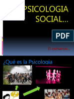 Antecedentes Historicos e Historia de La Psicologia Social