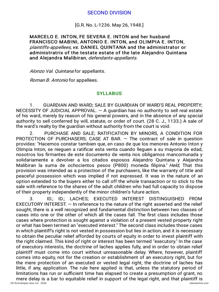 7 1546251948Inton v. Quintana PDF PDF Laches (Equity) Legal