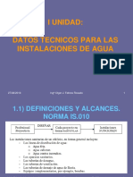 Datos Tecnicos para Instalaciones de Agua