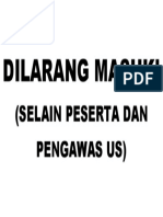 Dilarang Masuk