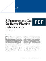 Procurement Guide For Better Election Cyber Security