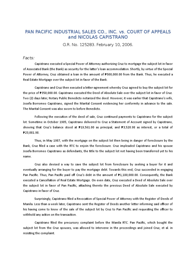 Sales CD 38 Pan Pacific Industrial Sales Co. Inc. Vs CA PDF