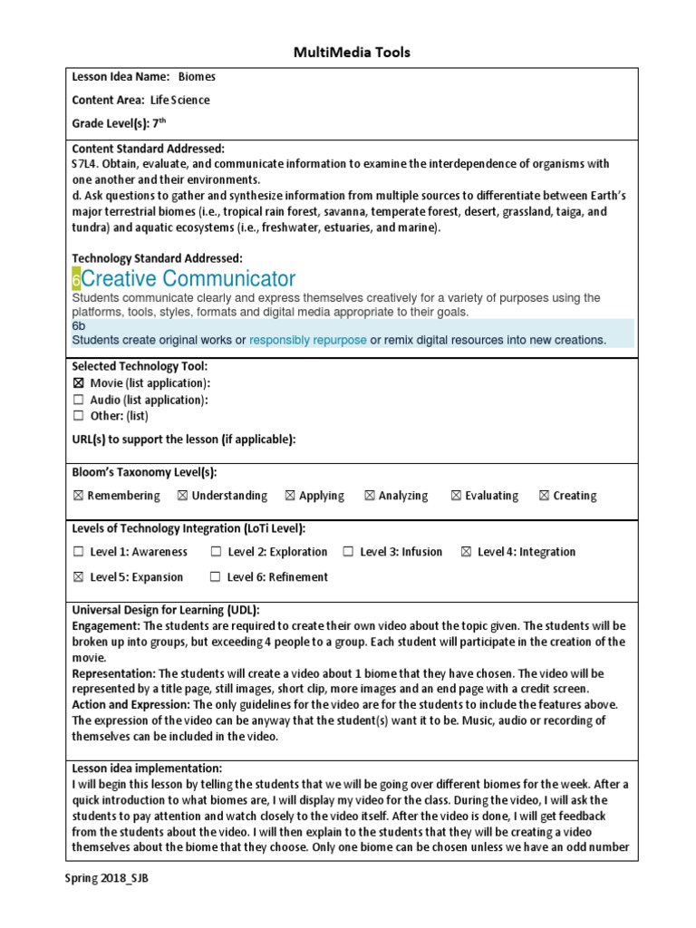 Video Lesson Idea Template | PDF | Personally Identifiable Information ...