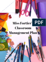 Miss Fortiers Classroom Management Plan