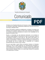 Gobierno Bolivariano Rechaza Insolentes e Injerencistas Declaraciones Emitidas Por Los Presidentes Iván Duque y Sebastián Piñera