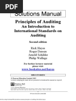 Solution Manual Principles of Auditing 2nd Edition Hayes