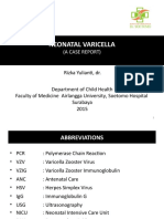 Neonatal Varicella: (A Case Report)
