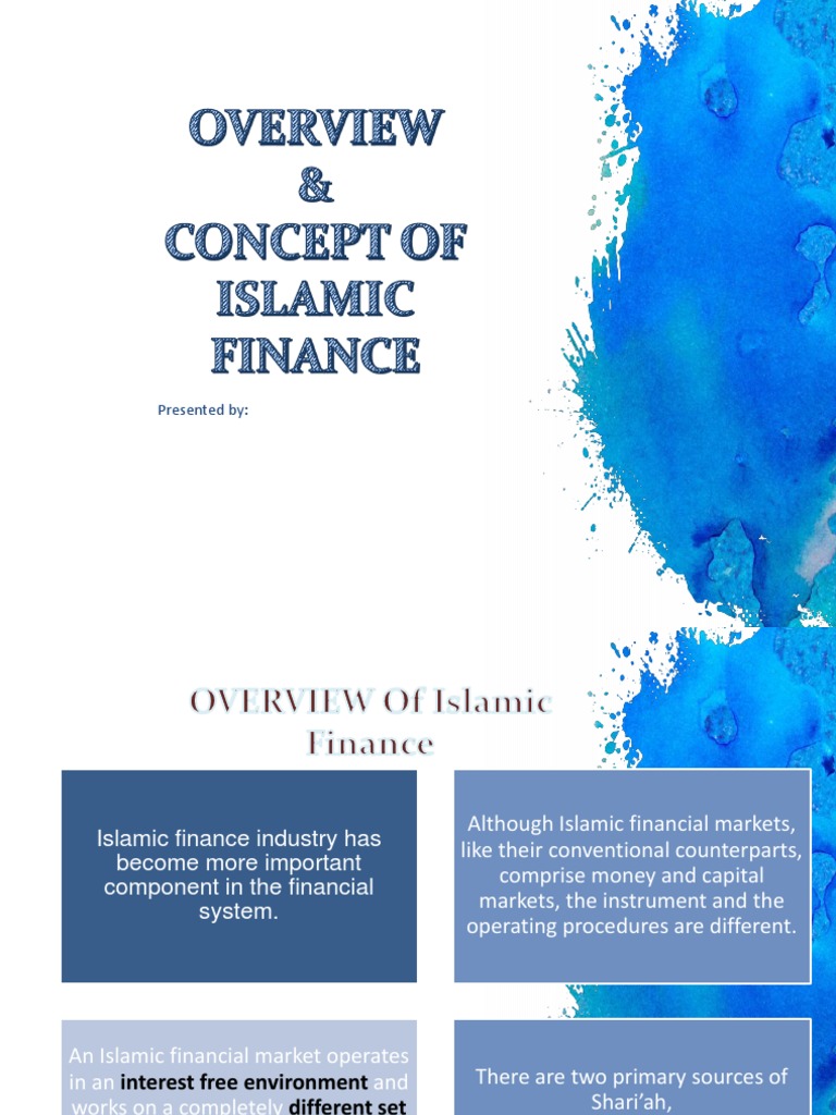 Overview of Islamic Finance Concepts | PDF | Islamic Banking And ...