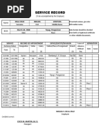 Service Record: Dela Cruz Imelda Ventura