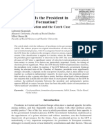 5.How Strong is the President in Government Formation a New Classification and the Czech Case