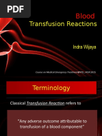 Transfusion Reactions: Blood