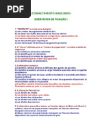 APOSTILA Conhecimentos bancarios - EXERCÍCIOS DE FIXAÇÃO 512- CONCURSOS