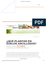 ¿Qué Plantar en Suelos Arcillosos - PDF