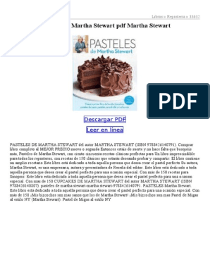 Pasteles de Martha Stewart | PDF