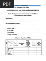 Questionnaire On Hardware Components