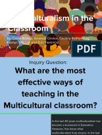 Critical Inquiry Project - Multicultural Education
