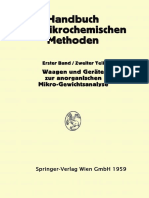 A. A. Benedetti-Pichler, Friedrich Hecht Auth. Waagen Und Wägung Geräte Zur Anorganischen Mikro-Gewichtsanalyse PDF