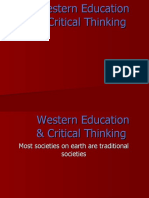 Western Education & Critical Thinking