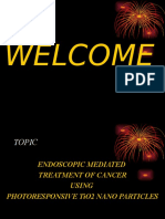 ENDOSCOPIC MEDIATED TREATMENT OF CANCER USING PHOTORESPONSIVE TiO2 NANO PARTICLES