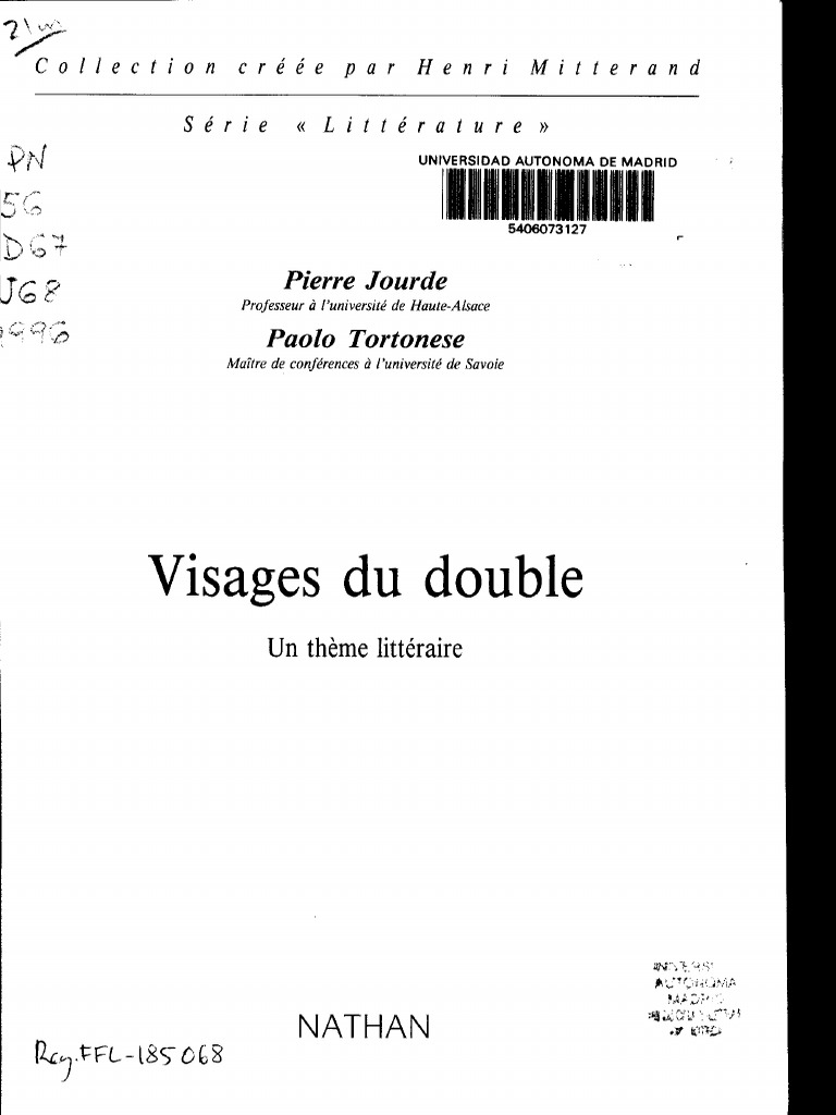 Visages Du Double Pdf Epopee De Gilgamesh Conscience