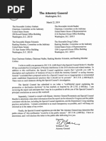 William Barr letter to Congress