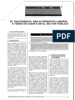 El Teletrabajo: Una Alternativa Laboral A Tener en Cuenta en El Sector Público