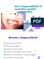 Metodat e Diagnostikimit Të Anomalive Gnatike Ortodontike