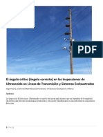 El Angulo Critico en Las Inspecciones de Ultrasonido en Lineas de Transmision Y Sistemas Enclaustrados PDF