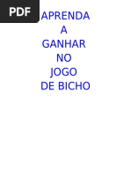 Aprenda a Ganhar No Jogo de Bicho