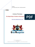 The Simple Steps To Deliver A Dazzling Presentation PDF