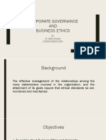 Corporate Governance AND Business Ethics: By: M. Defa Ghazali (01031281621100)