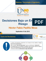 UNAD Presentacion Decisiones Bajo Riesgo