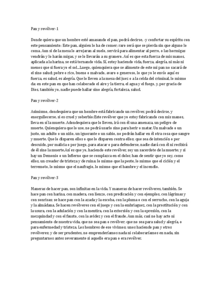 Pan y Revólver | PDF | Panes | Alimentos