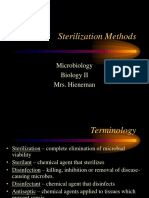 Sterilization Methods: Microbiology Biology II Mrs. Hieneman