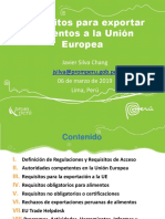 Requistos para Exportar A La UE PDF