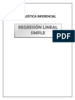 Regresión Lineal Simple