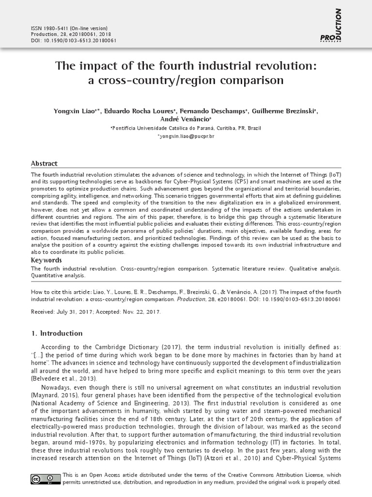 The Impact of The Fourth Industrial Revolution | PDF | Systematic ...