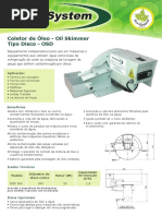 Machsystem Coletor de Oleo Oil Skimmer Tipo Disco Osd Oil Skimmer Machsystem Catalogo 940215