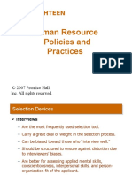 Human Resource Policies and Practices: Eighteen