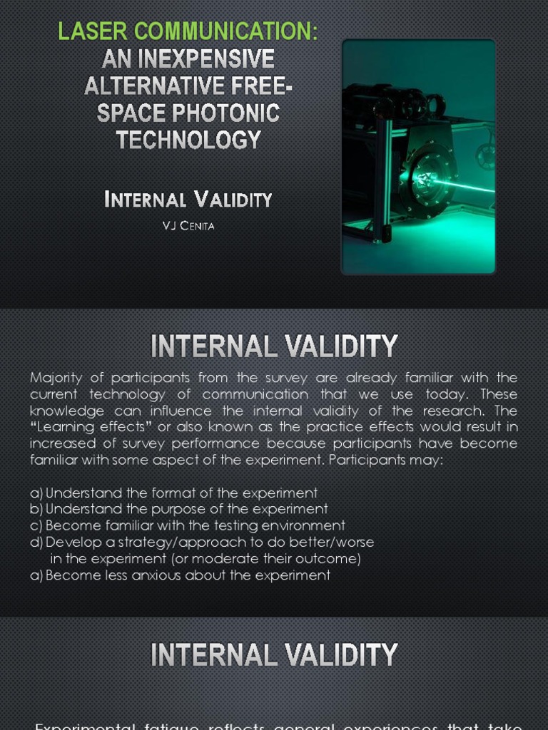 CHAP 3 Internal Validity | PDF