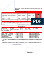 Curriculum Vitae Personality: You Can Contact Me by Email Me To Thankyou
