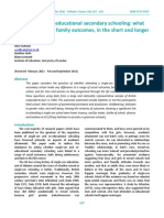 Single-Sex and Co-Educational Secondary Schooling: What Are The Social and Family Outcomes, in The Short and Longer Term?