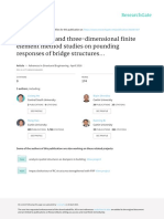 Experimental and Three-Dimensional Finite Element Method Studies On Pounding Responses of Bridge Structures..