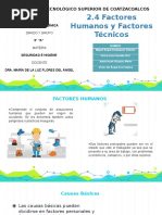 2.4 Factores Tecnicos y Factores Humanos