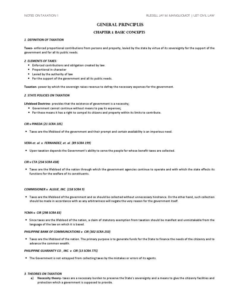 Principles and Theories of Taxation | PDF | Taxpayer | Taxes