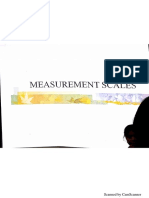Measurement Scales