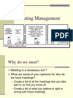 Conducting Meeting Management