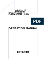 CJ1M CPU Units: Operation Manual