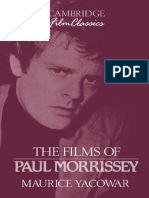 Maurice Yacowar - The Films of Paul Morrissey (Cambridge Film Classics) (1993) PDF